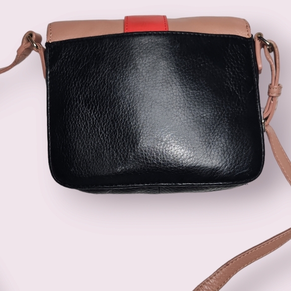 Halogen Crossbody Purse Peach Navy Blue - Picture 3 of 8